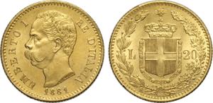 Regno dItalia, Umberto I (1878-1900), 20 ... 