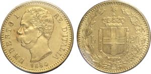 Regno dItalia, Umberto I (1878-1900), 20 ... 