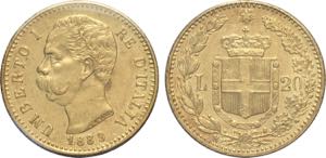 Regno dItalia, Umberto I (1878-1900), 20 ... 