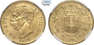 Regno dItalia, Umberto I (1878-1900), 20 ... 