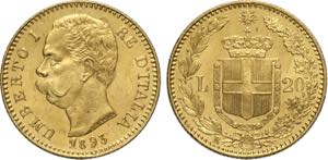 Regno dItalia, Umberto I (1878-1900), 20 ... 