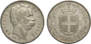 Regno dItalia, Umberto I (1878-1900), 5 ... 