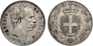 Regno dItalia, Umberto I (1878-1900), 5 ... 