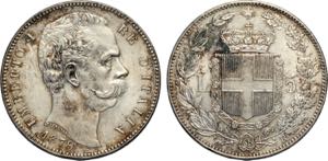 Regno dItalia, Umberto I (1878-1900), 5 ... 