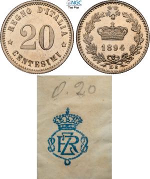 Regno dItalia, Umberto I (1878-1900), 20 ... 