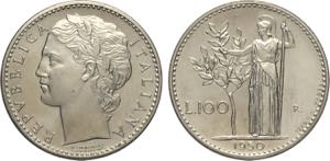 Repubblica Italiana, Monetazione in Lire ... 