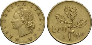 Repubblica Italiana, Monetazione in Lire ... 