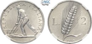 Repubblica Italiana, Monetazione in Lire ... 