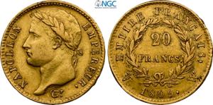 France, Napoleon I (1799-1814), 20 Francs ... 