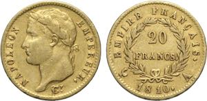 France, Napoleon I (1799-1814), 20 Francs ... 