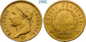 France, Napoleon I (1799-1814), 20 Francs ... 