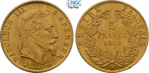 France, Napoleon III (1852-1870), 5 Francs ... 