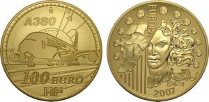 France, Fifth Republic (1958-), 100 Euro ... 