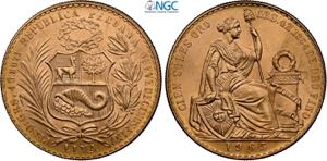 Perù, Republic (1882-), 100 Soles 1965, ... 