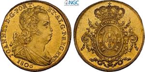 Portugal, Joao VI (1799-1826), Peca of 6400 ... 