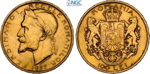 Romania, Ferdinand I (1914-1927), 100 Lei ... 