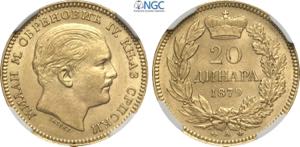 Serbia, Milan Obrenovich IV (1868-1889), 20 ... 