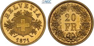 Switzerland, Federal State (1848-), Gold ... 