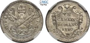 Roma, Pio VI (1775-1799), Carlino Romano da ... 