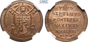 Roma, Pio VII (1800-1823), Quattrino ... 