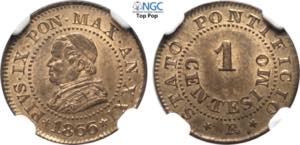 Roma, Pio IX (1846-1870), Centesimo ... 