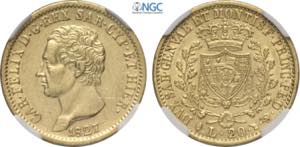 Savoia, Carlo Felice (1821-1831), 20 Lire ... 