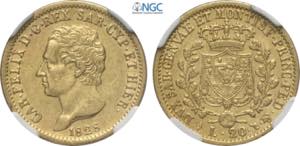 Savoia, Carlo Felice (1821-1831), 20 Lire ... 