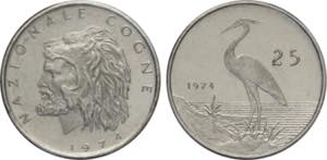 Repubblica Italiana, Monetazione in Lire ... 