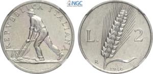 Repubblica Italiana, Monetazione in Lire ... 