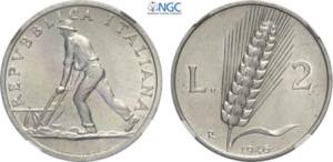 Repubblica Italiana, Monetazione in Lire ... 