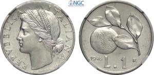 Repubblica Italiana, Monetazione in Lire ... 