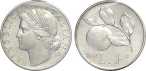 Repubblica Italiana, Monetazione in Lire ... 