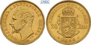 Bulgaria, Ferdinand I (1887-1918), 20 Leva ... 