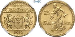 Danzig, Free City (1920-1939), 25 Gulden ... 