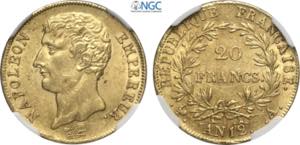 France, Napoleon I (1799-1814), 20 Francs AN ... 