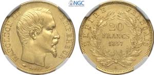 France, Napoleon III (1852-1870), 20 Francs ... 