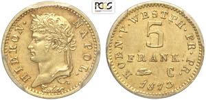 Germany Westphalia, Jerome (1807-1813), 5 ... 