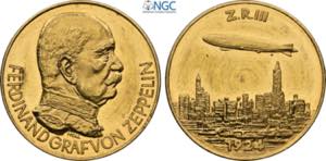 Germany, Gold Medal of 4 Ducat 1924 (1963) ... 