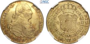Spain, Carlos IV (1788-1808), 4 Escudos ... 