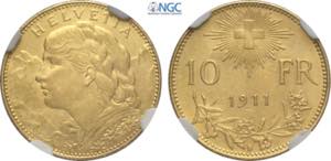 Switzerland, Federal State (1848-), 10 ... 