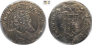 Napoli, Carlo V (1516-1556), 1/2 Ducato, ... 