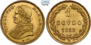 Bologna, Pio IX (1846-1870), Scudo doro ... 