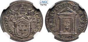 Roma, Clemente X (1670-1676), 1/2 Grosso del ... 