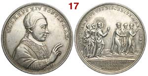 Clemente XIV - Medaglia a ricordo della ... 