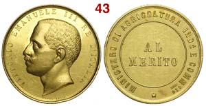 Vittorio Emanuele III - Medaglia al merito ... 