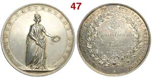 Como - Medaglia premio Castellini 1866 per ... 