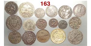 Genova - Lotto di 17 monete dal medioevo ... 
