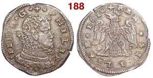 Messina - Filippo III - 4 Tarì 1610 - AG g. ... 