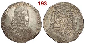 Milano - Carlo II - Filippo 1676 - AG g. ... 