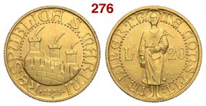San Marino - Vecchia monetazione - 20 Lire ... 